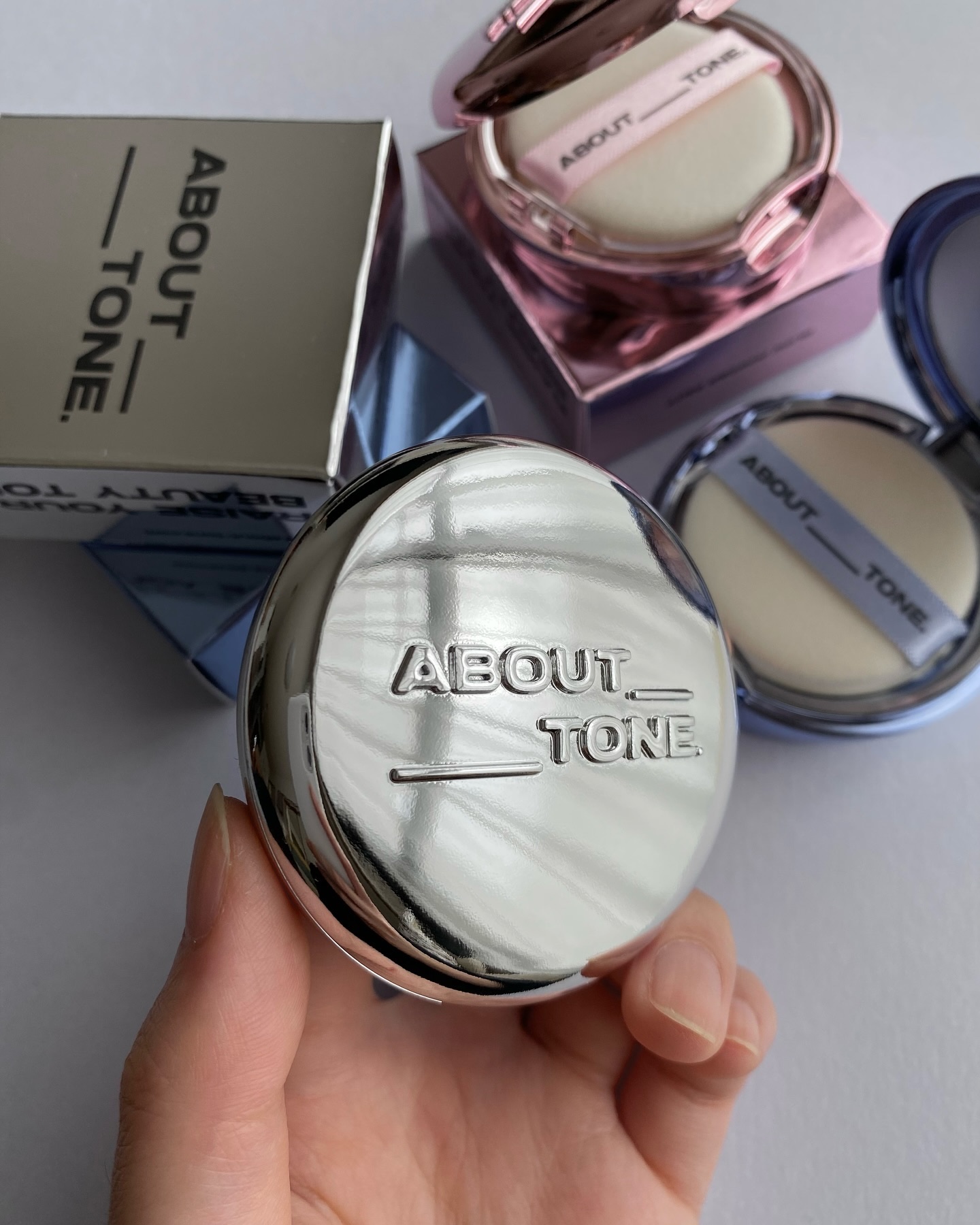 グローパウダーパクト/ABOUT TONE/プレストパウダーを使ったクチコミ（1枚目）