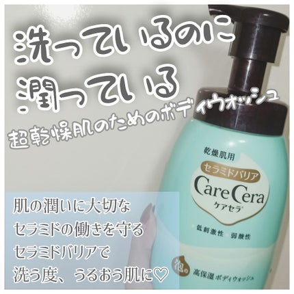 泡の高保湿ボディウォッシュ/ケアセラ/ボディソープを使ったクチコミ(1枚目)