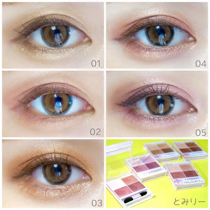 シルキースフレアイズ/キャンメイク/アイシャドウパレットを使ったクチコミ(4枚目)