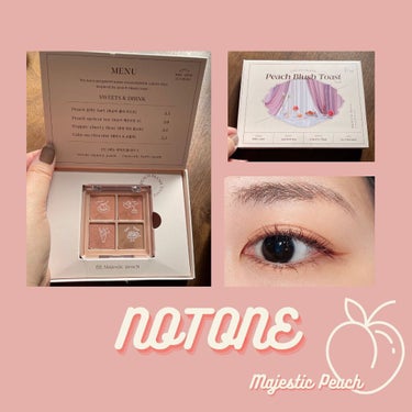 NOTONE  Peach Blush Toast cafe eye palette /Sonomama FRUIT/パウダーアイシャドウを使ったクチコミ（1枚目）