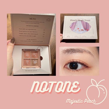 NOTONE  Peach Blush Toast cafe eye palette /Sonomama FRUIT/アイシャドウパレットを使ったクチコミ（1枚目）