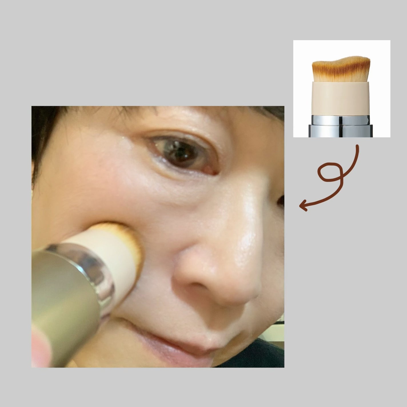 シルキースティックファンデーション/KAMIKA/その他ファンデーションを使ったクチコミ(9枚目)