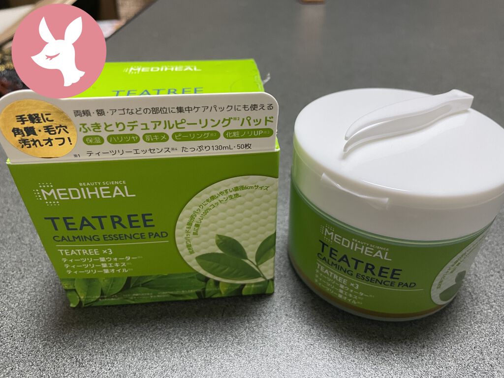 ティーツリーカーミングエッセンスパッド/MEDIHEAL/トナーパッドを使ったクチコミ（1枚目）