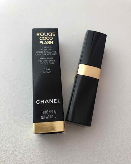 ルージュ ココ フラッシュ 144 ムーヴ/CHANEL/口紅を使ったクチコミ(1枚目)