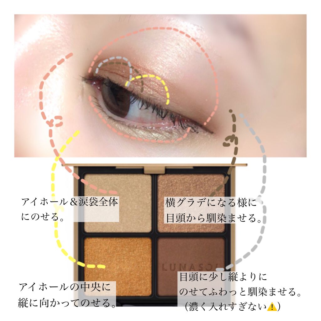 アイカラーレーション/LUNASOL/アイシャドウパレットを使ったクチコミ(7枚目)