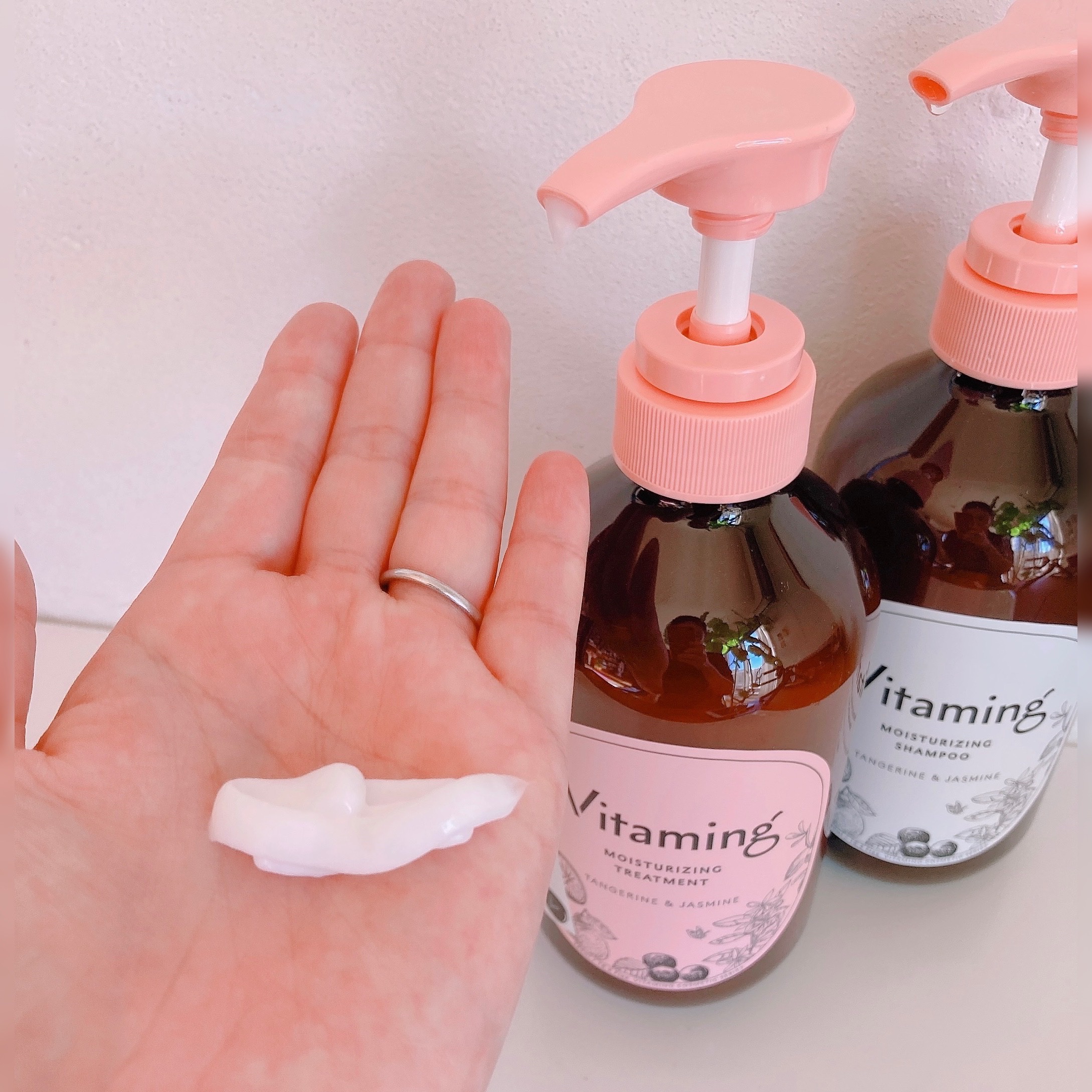 モイストシャンプー/トリートメント(タンジェリン＆ジャスミンの香り) トリートメント本体 480ml/Vitaming/市販シャンプーを使ったクチコミ（3枚目）