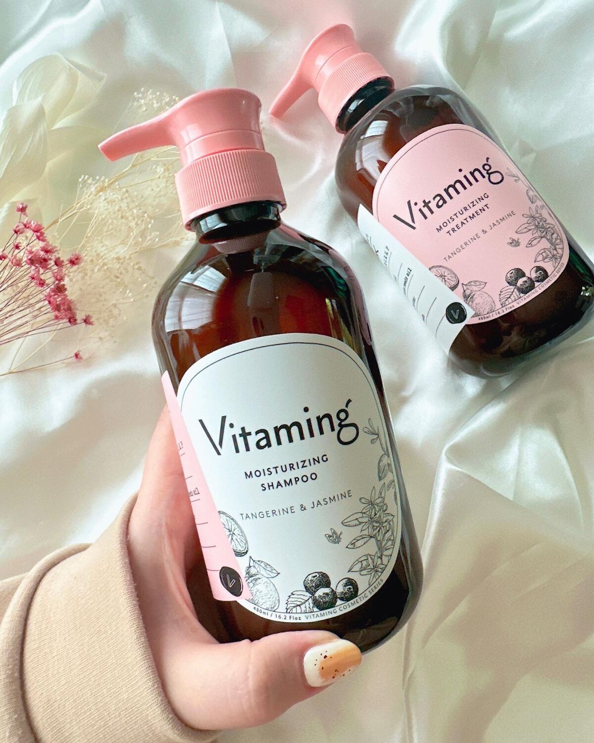 モイストシャンプー/トリートメント(タンジェリン&ジャスミンの香り)/Vitaming/市販シャンプーを使ったクチコミ(3枚目)