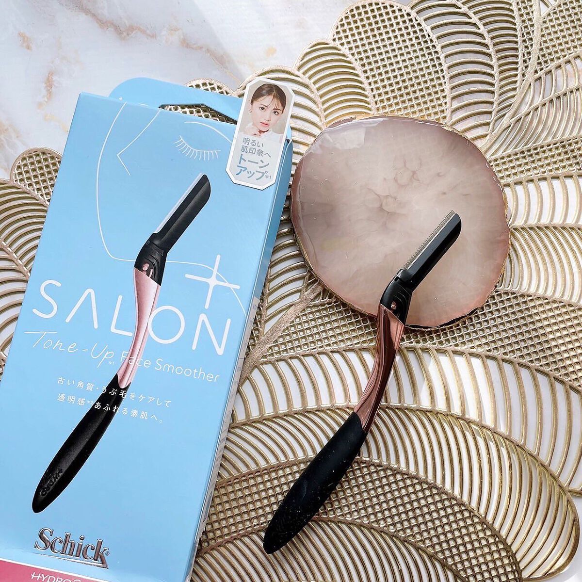 サロンプラス トーンアップ フェイススムーサー ホルダー（刃付き）/サロンプラス/シェーバーを使ったクチコミ（1枚目）