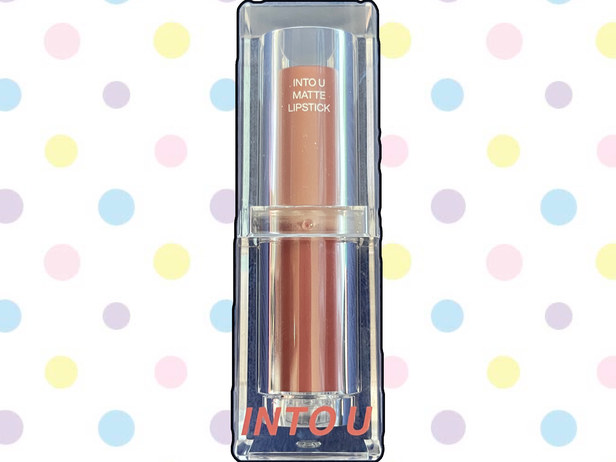 フェザーマットリップスティック/INTO U/口紅を使ったクチコミ（1枚目）
