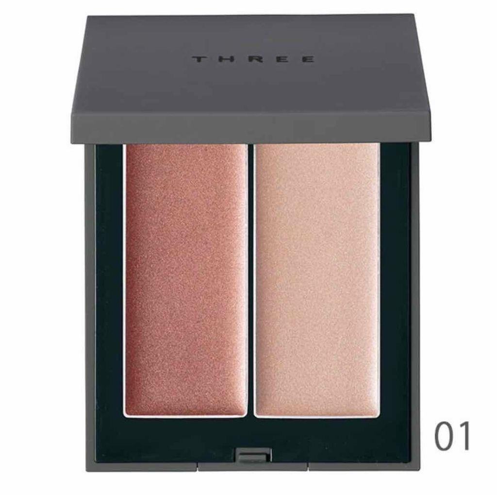 THREE シマリング グロー デュオ/THREE/クリームハイライトを使ったクチコミ（1枚目）