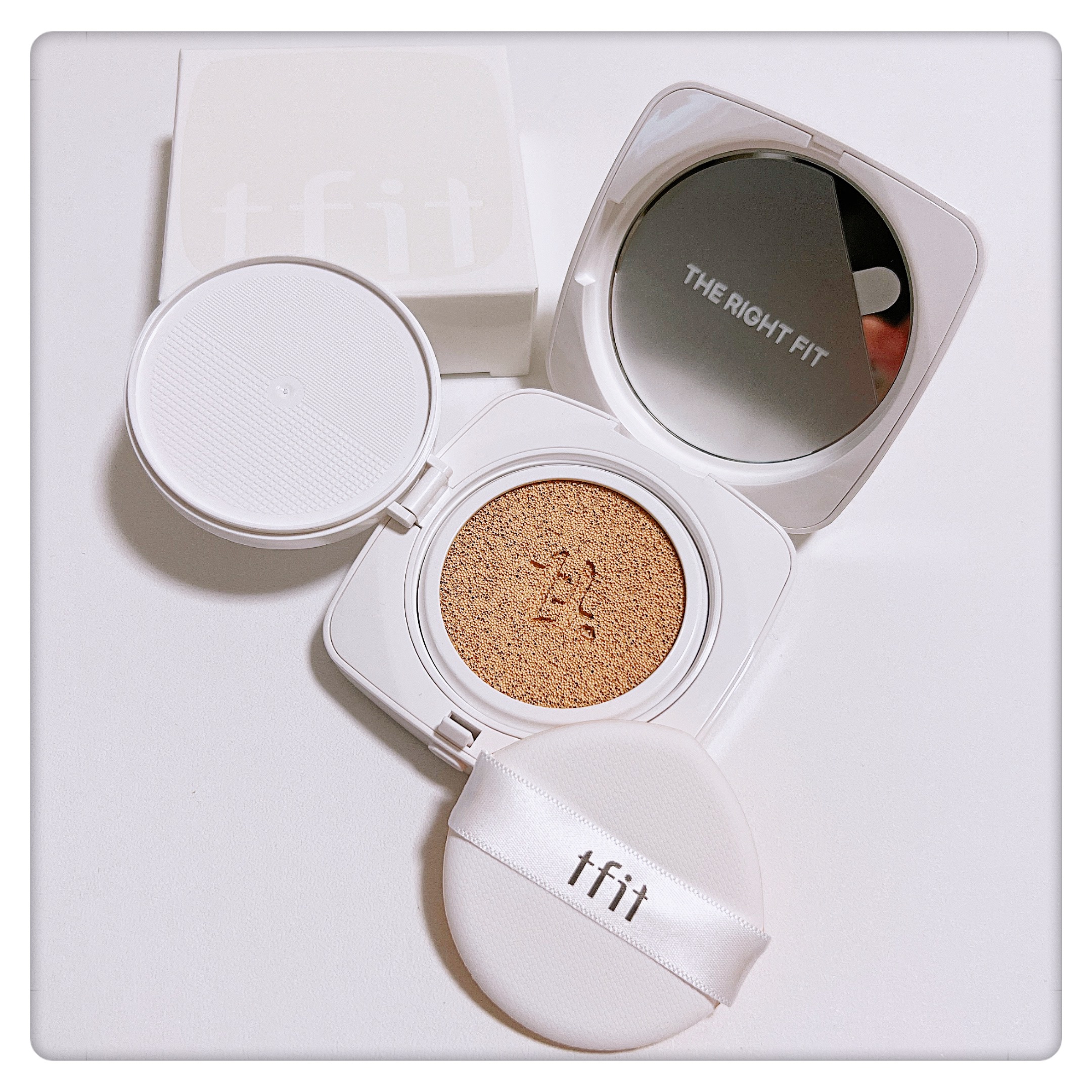 レイヤリングフィットカバークッションEX/TFIT/クッションファンデーションを使ったクチコミ（2枚目）