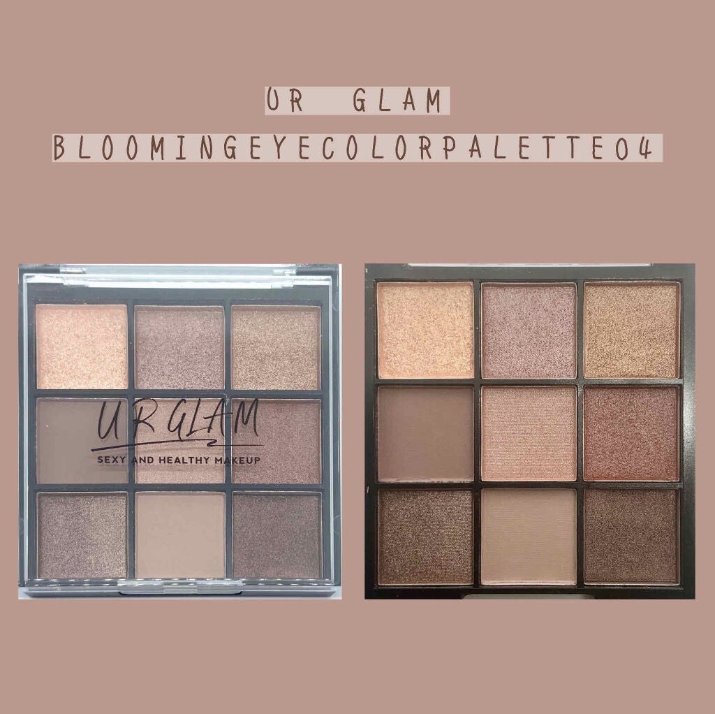 UR GLAM BLOOMING EYE COLOR PALETTE/U R GLAM/アイシャドウパレットを使ったクチコミ(1枚目)