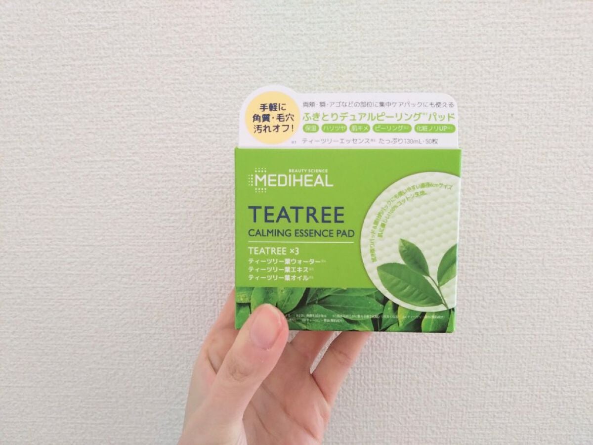ティーツリーカーミングエッセンスパッド/MEDIHEAL/トナーパッドを使ったクチコミ(1枚目)