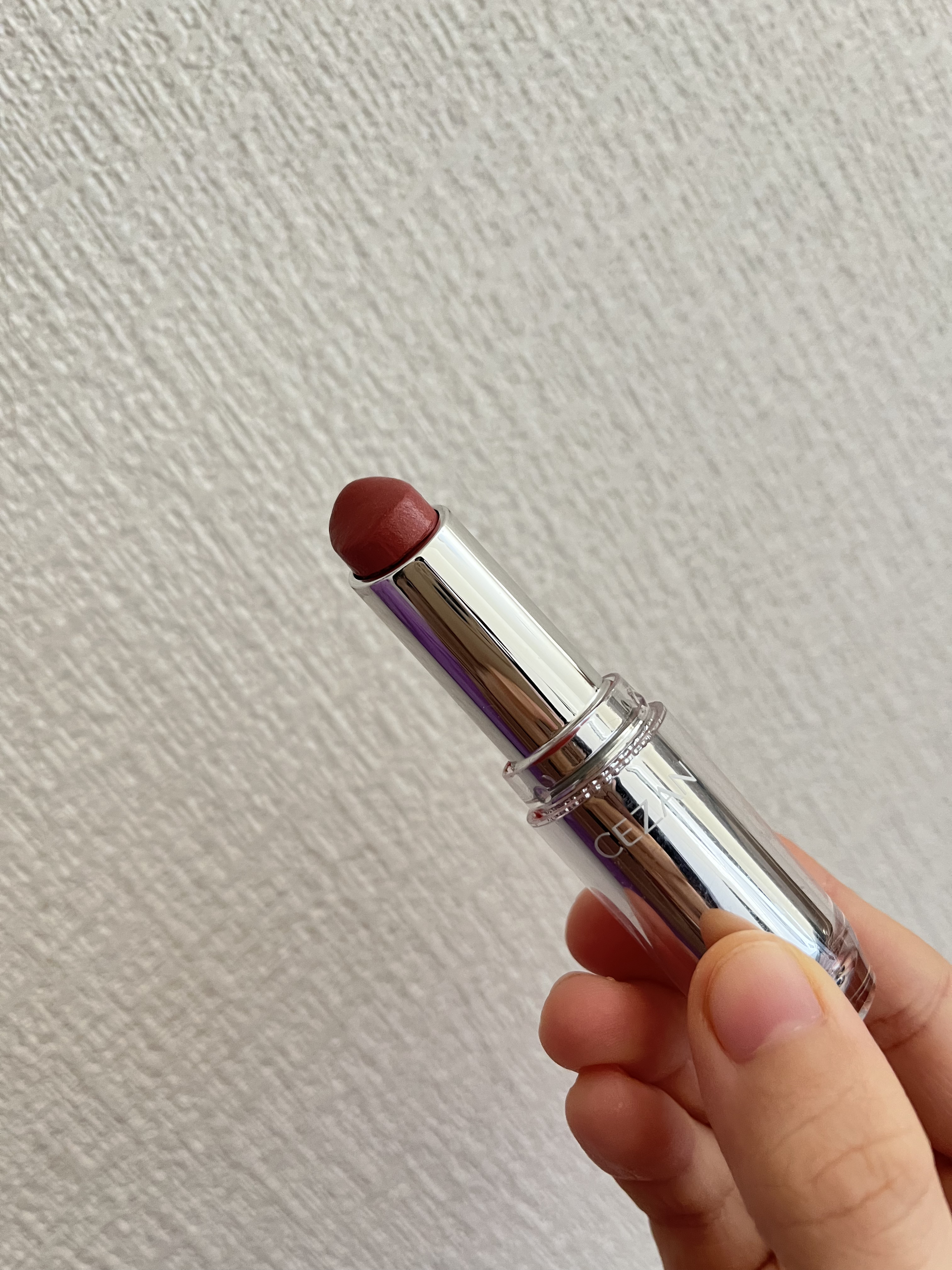 ラスティンググロスリップ/CEZANNE/口紅を使ったクチコミ（2枚目）