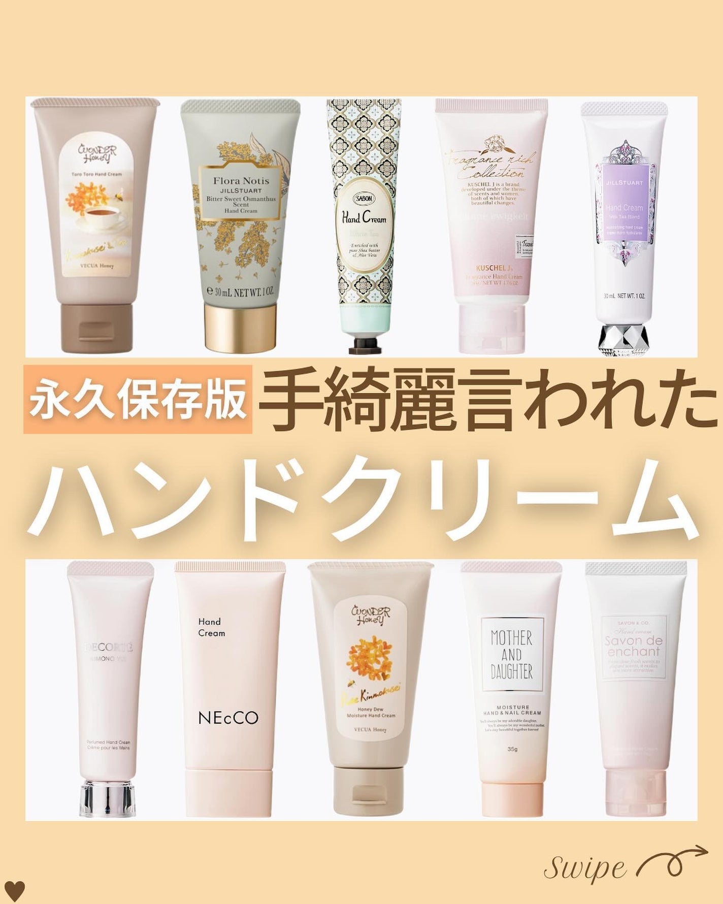つや子 on LIPS 「『永久保存版🙌手綺麗言われた💅✨✨ハンドクリーム』→他の投稿は..」(1枚目)