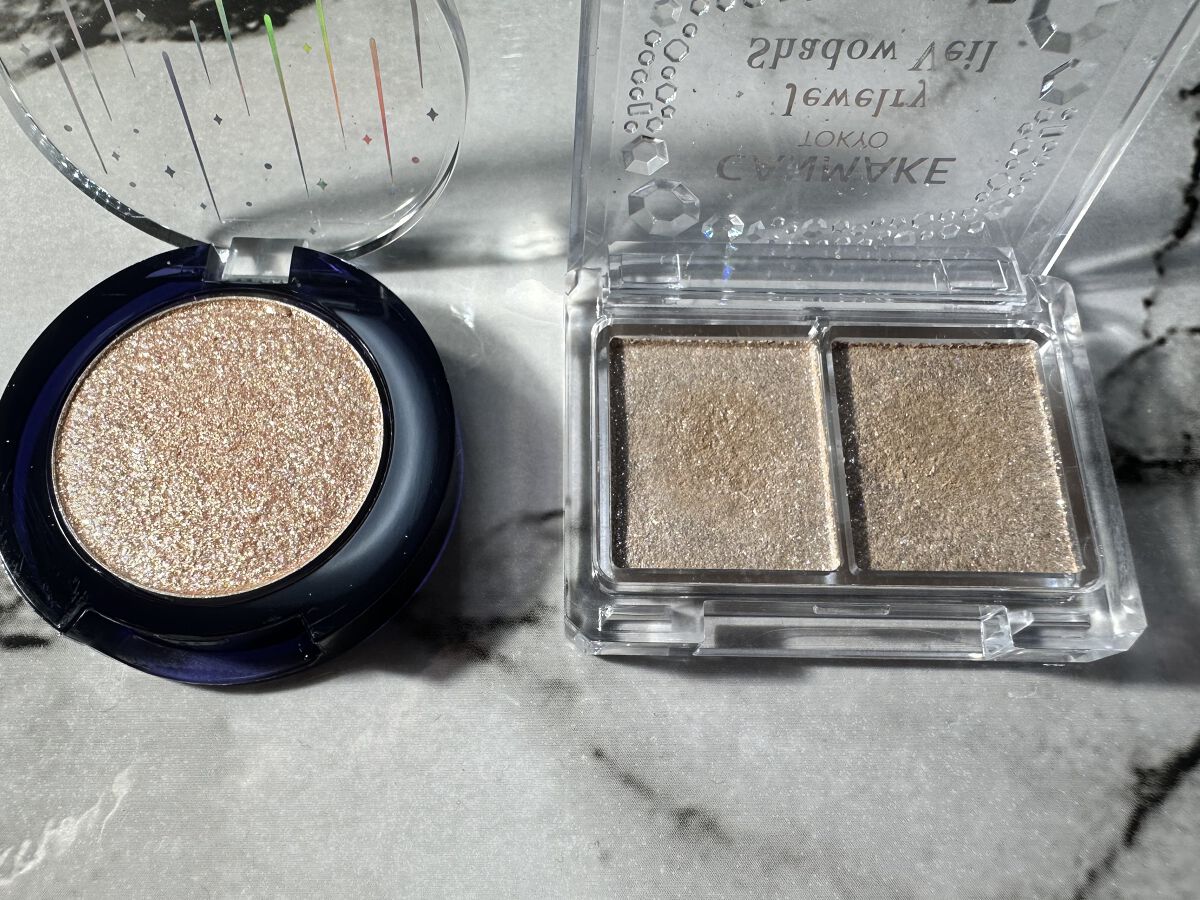 グリッター シャドウ カラー/rom&nd/グリッターを使ったクチコミ（2枚目）
