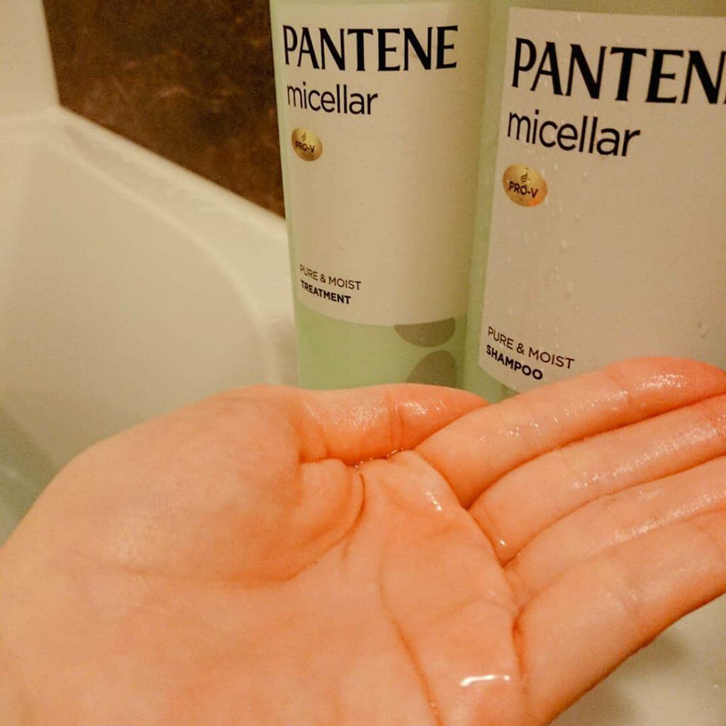 PRO-V ミセラー ピュア＆モイスト ノンシリコンシャンプー/トリートメント/パンテーン/市販シャンプーを使ったクチコミ（3枚目）