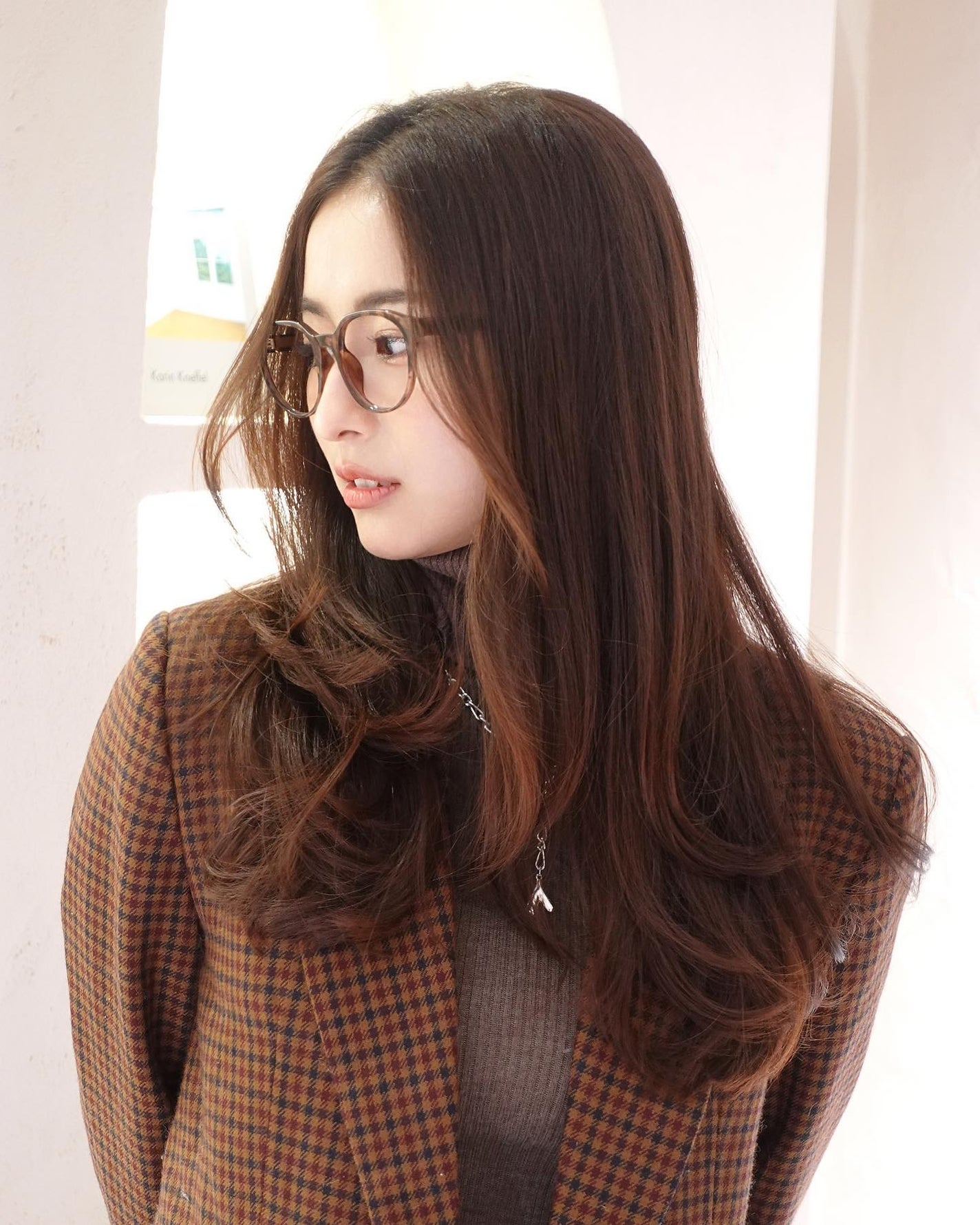 HARUNA on LIPS 「長めのながさにもふわっと低めのレイヤーカットでオシャレヘア😎毛..」(8枚目)