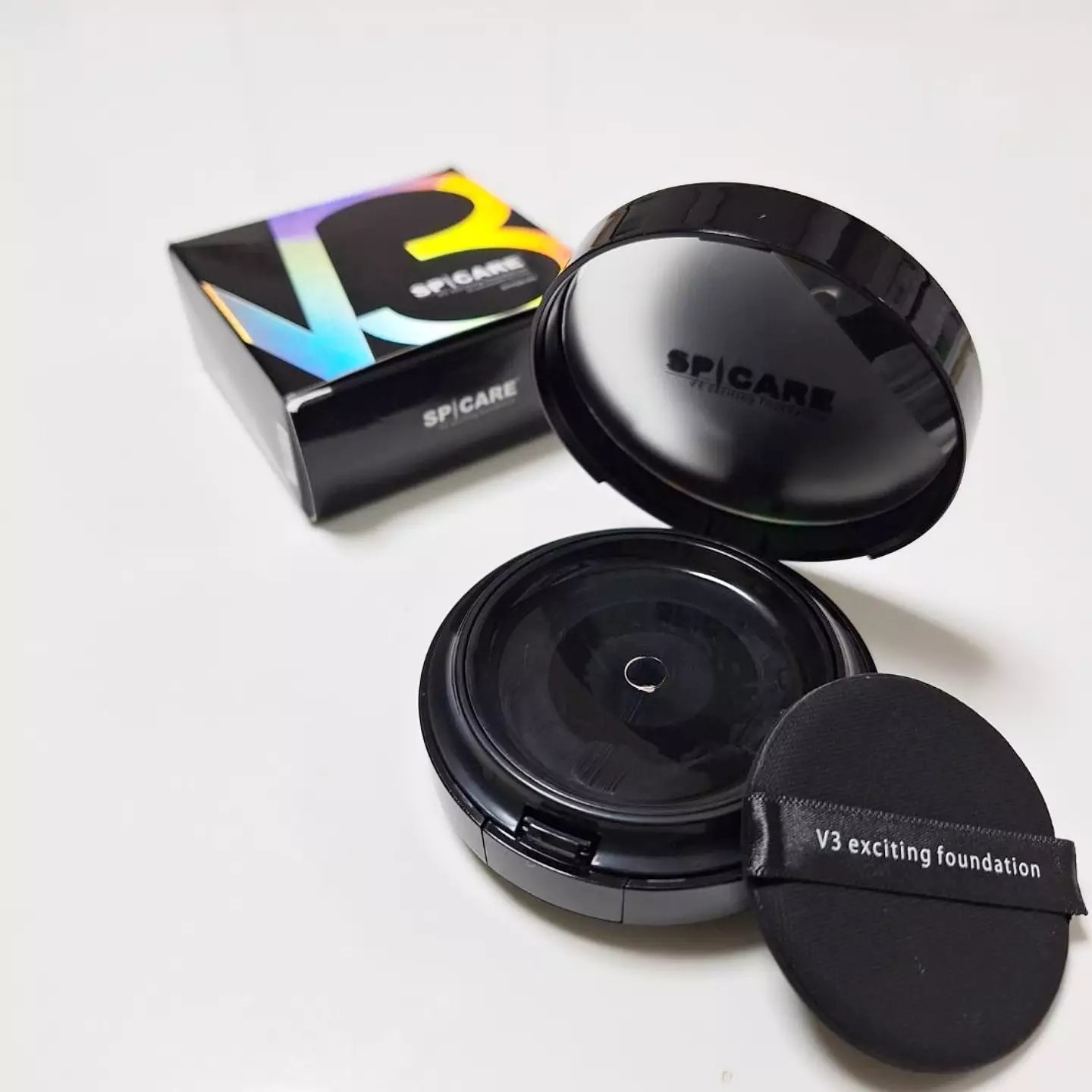 V3 エキサイティングファンデーション/SPICARE/クッションファンデーションを使ったクチコミ（2枚目）