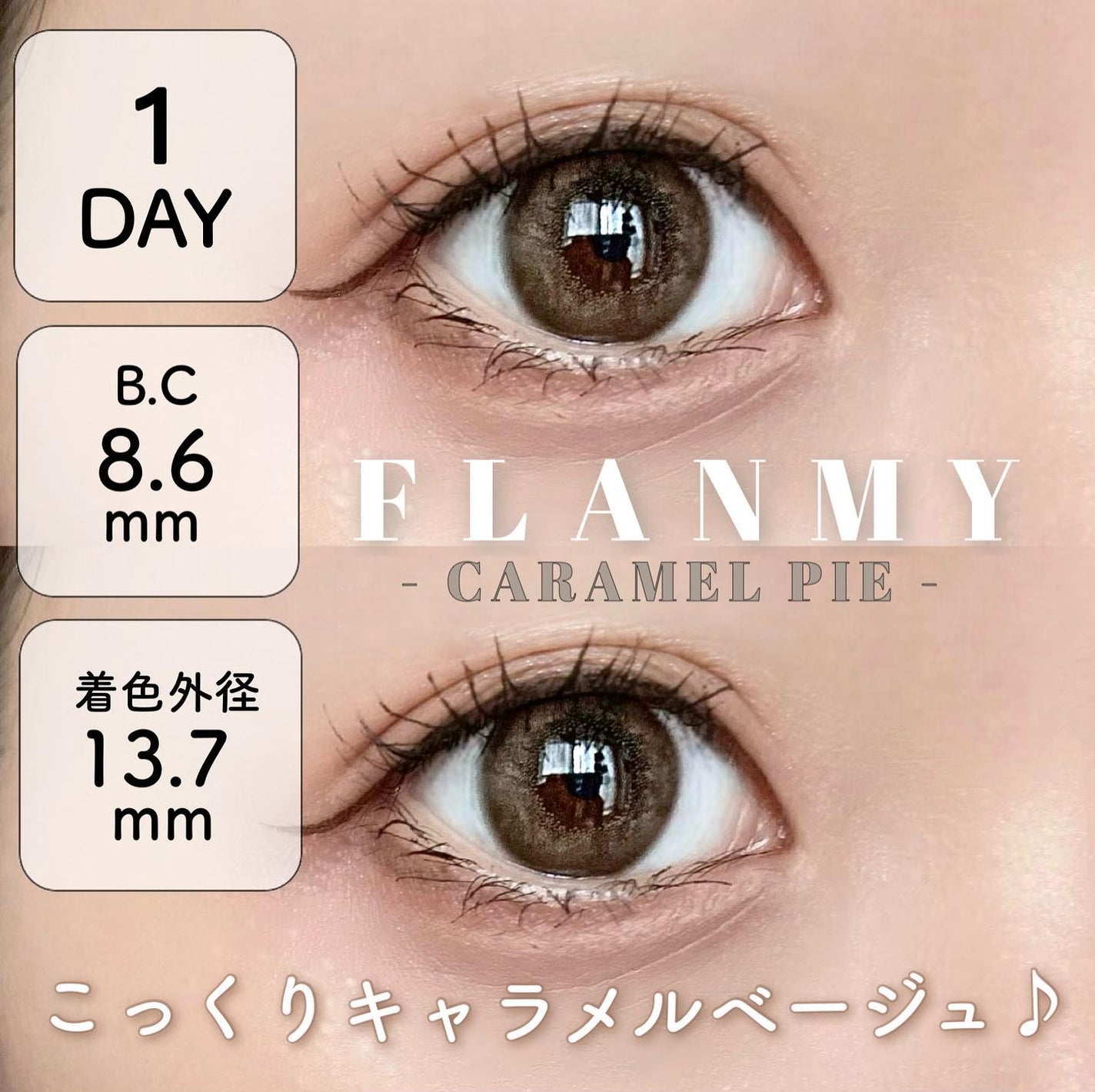FLANMY 1day/FLANMY/ワンデー(1DAY)カラコンを使ったクチコミ(1枚目)