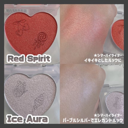 ハートポップブラッシャー/ETUDE/パウダーチークを使ったクチコミ(4枚目)