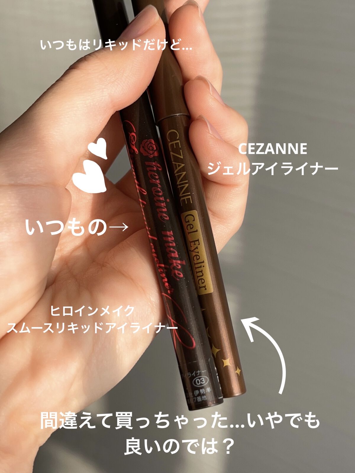 ジェルアイライナー/CEZANNE/ジェルアイライナーを使ったクチコミ（1枚目）