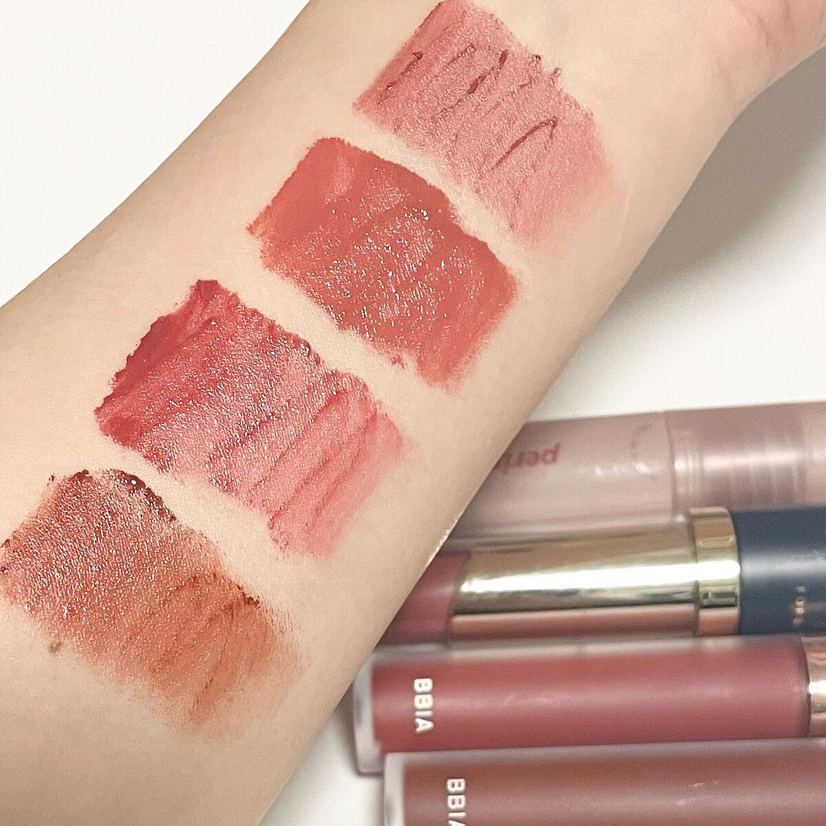 タトゥーベルベットティント #08 カステラ/フォレンコス/リップティントを使ったクチコミ（2枚目）