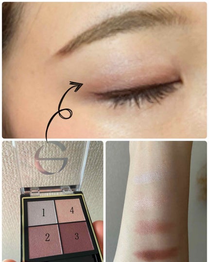 リアルクローズシャドウ/excel/アイシャドウパレットを使ったクチコミ(2枚目)