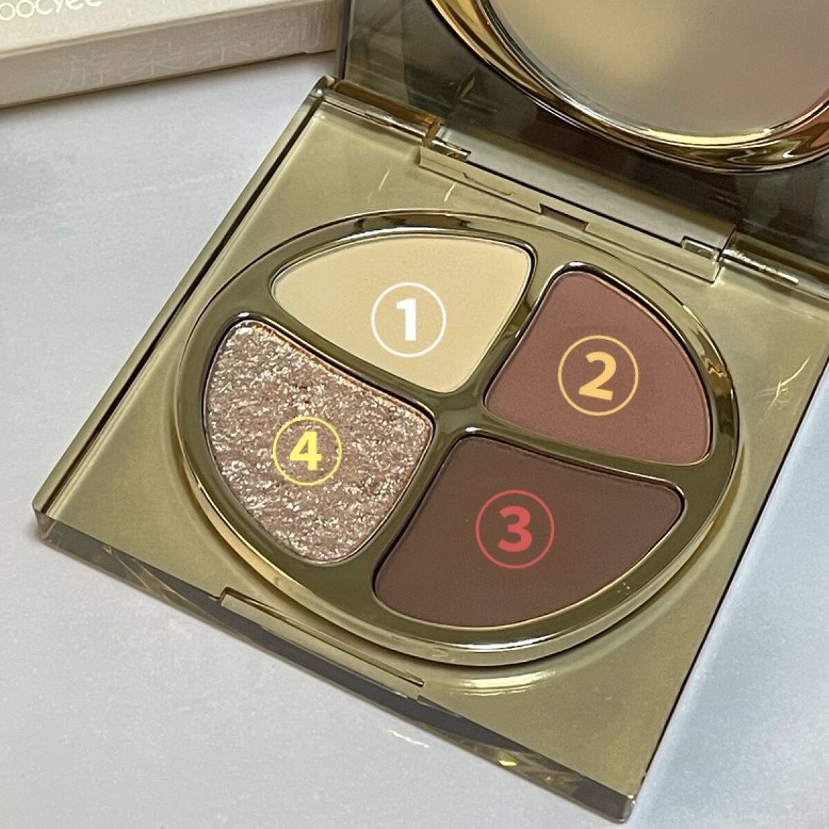 遊染インクスマッジパレット F01 赤銅/Joocyee/アイシャドウパレットを使ったクチコミ（3枚目）