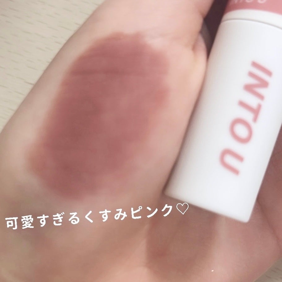 スーパーマットリップ&チークマッド/INTO U/口紅を使ったクチコミ(2枚目)