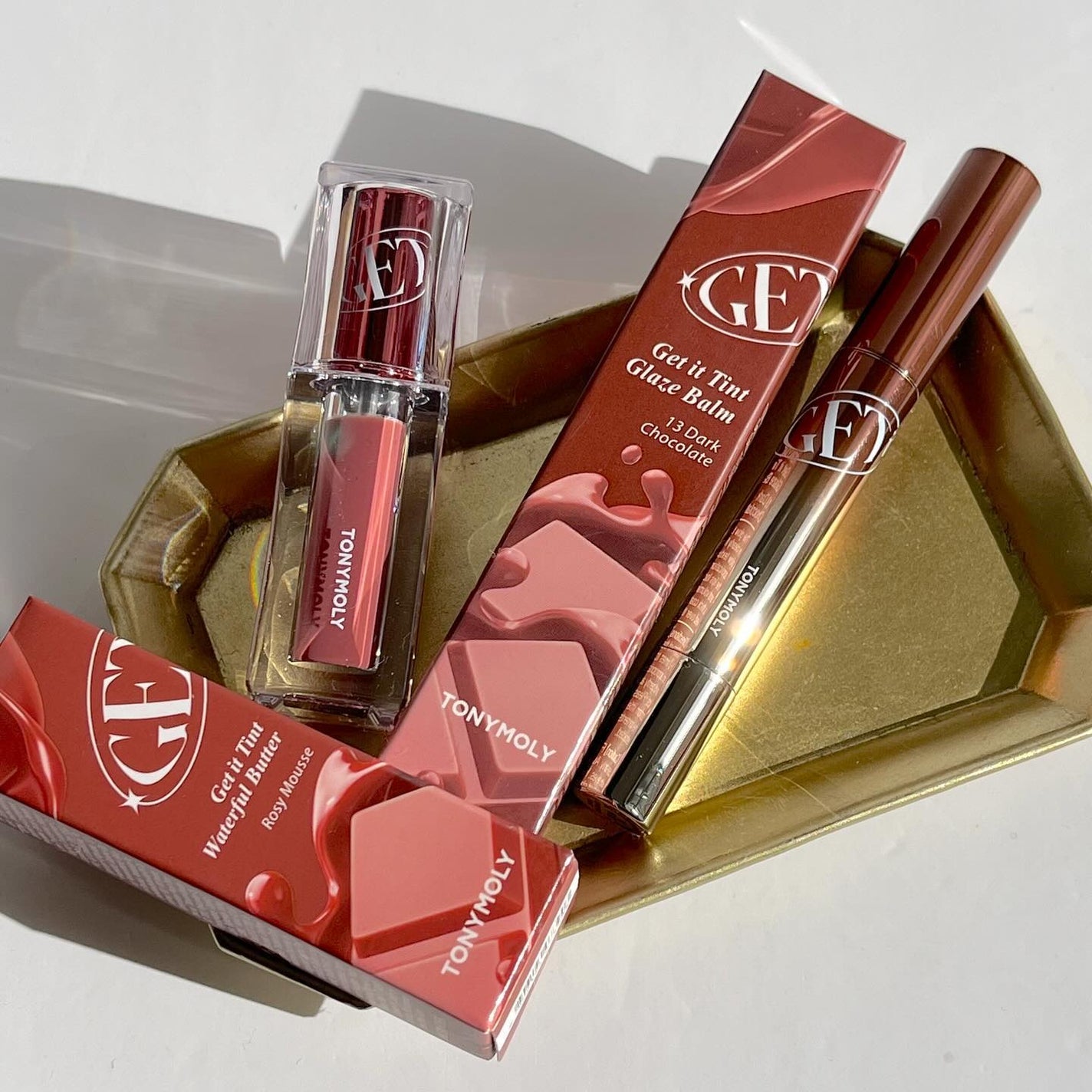 ゲットイットティント ウォーターフルバター/TONYMOLY/リップティントを使ったクチコミ(2枚目)