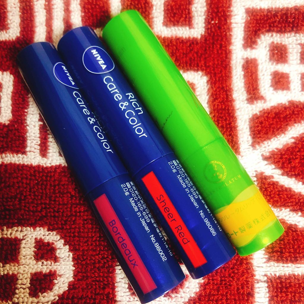 ニベア リッチケア＆カラーリップ/ニベア/リップクリームを使ったクチコミ（1枚目）