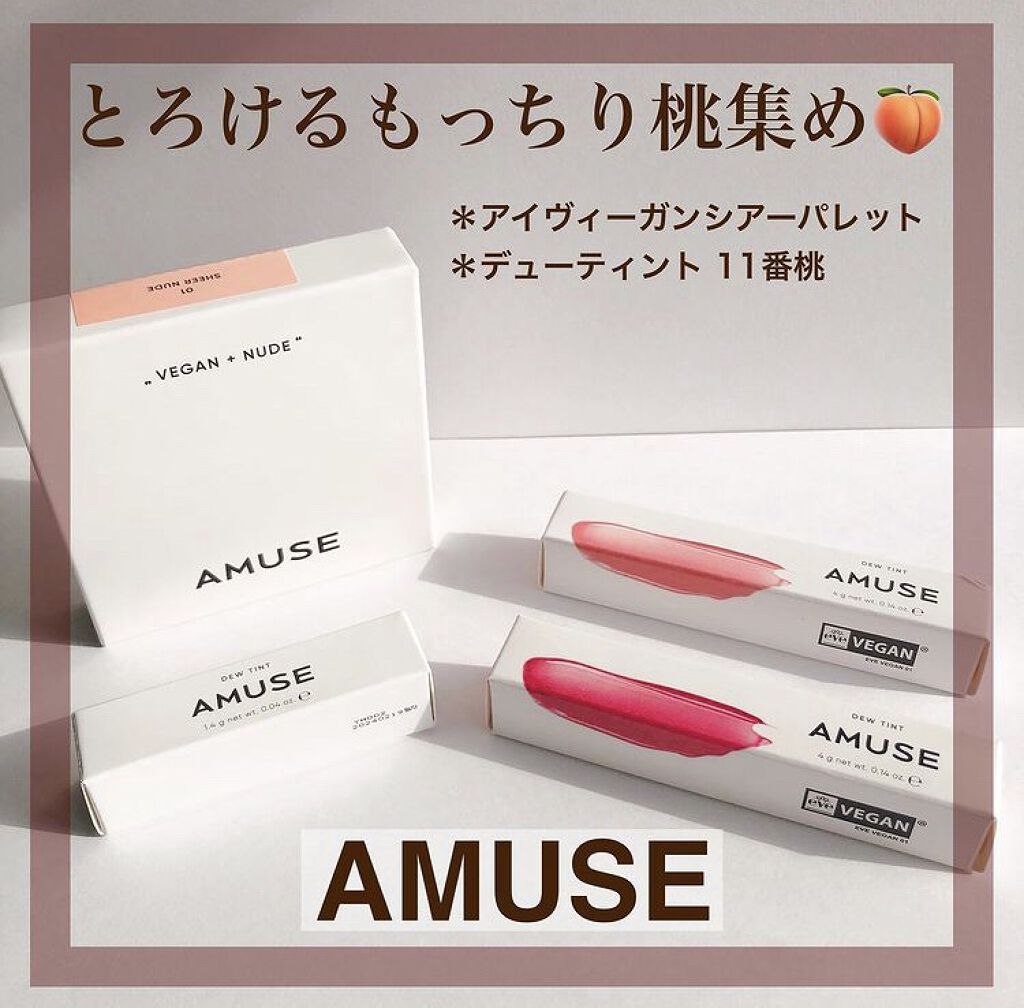 アイ ヴィーガン シアーパレット/AMUSE/アイシャドウパレットを使ったクチコミ（1枚目）