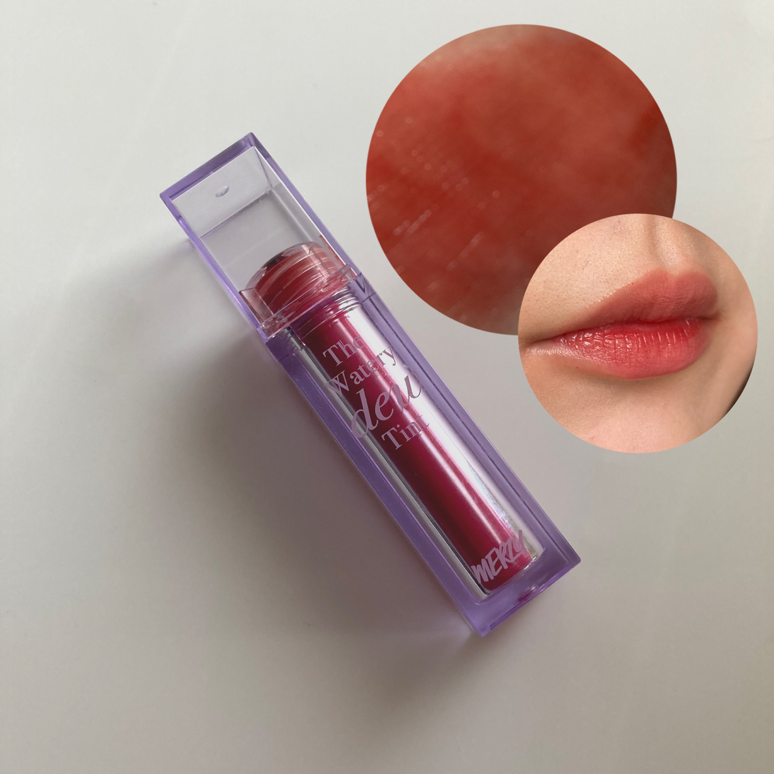 ザ ウォータリーデューティント/MERZY/リップティントを使ったクチコミ（2枚目）