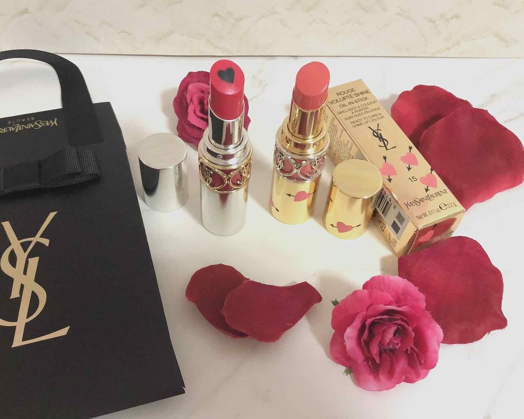 ルージュ ヴォリュプテ シャイン/YVES SAINT LAURENT BEAUTE/口紅を使ったクチコミ(1枚目)