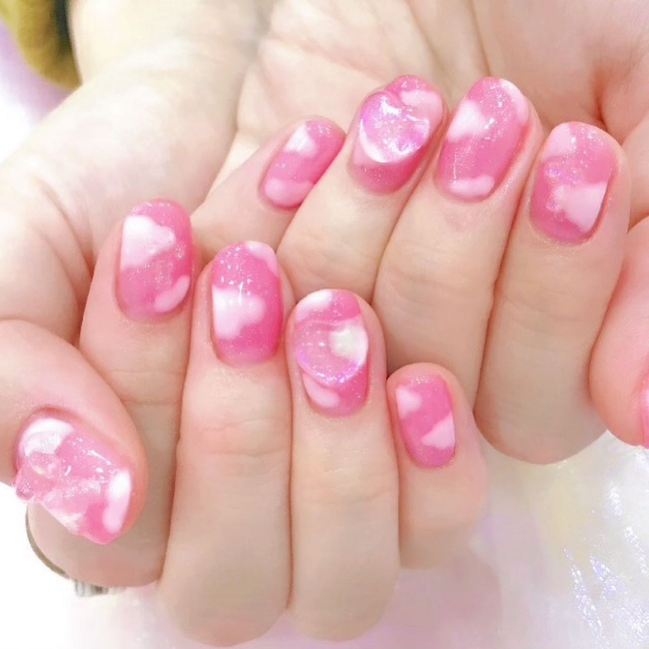 なかやまちえこ on LIPS 「ピンクと雲とクリアのパーツ♡☁️⠀⠀@dreamy_canon..」(2枚目)