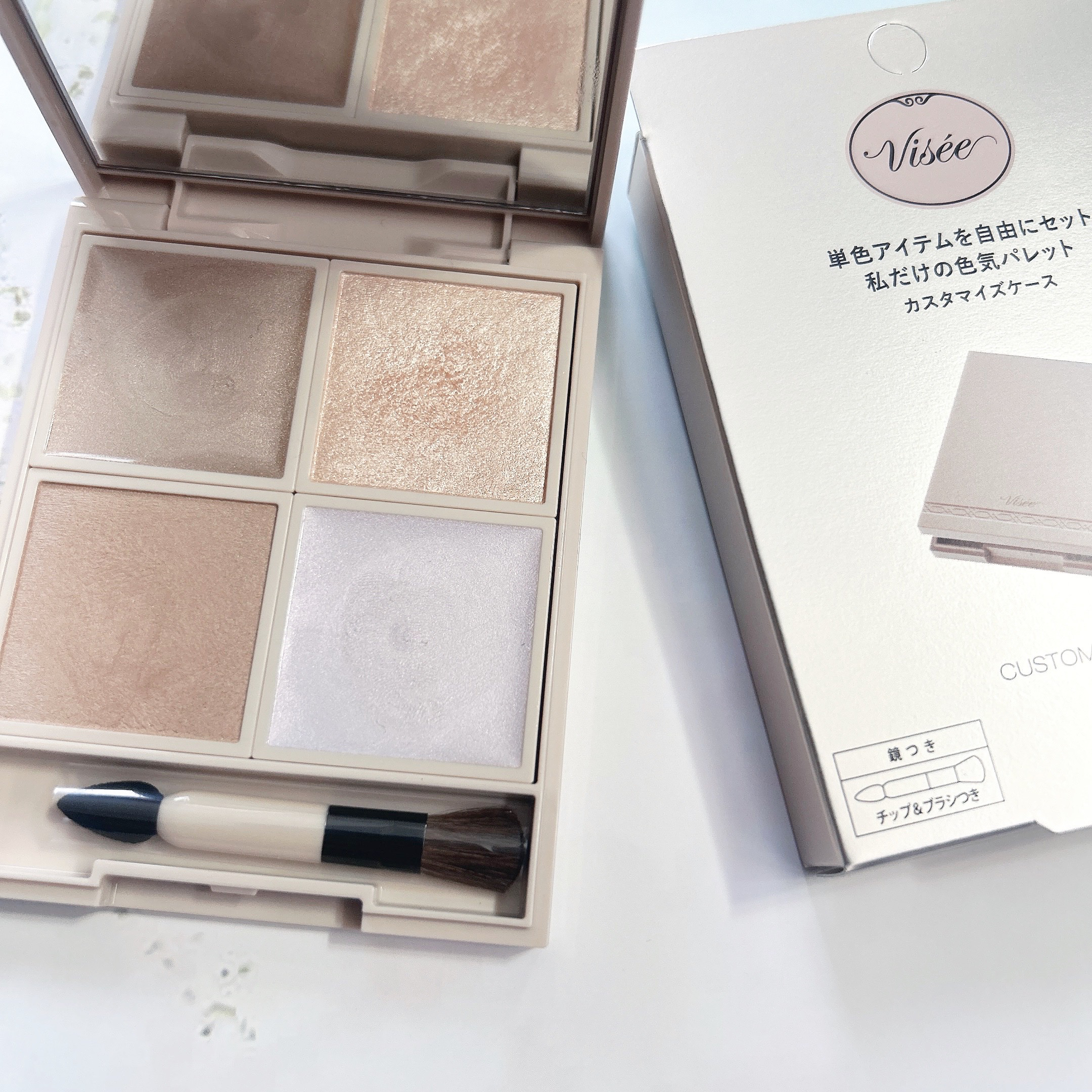 ハイライトチークブラシ/excel/メイクブラシを使ったクチコミ（2枚目）