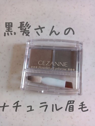 パウダリーアイブロウ/CEZANNE/パウダーアイブロウを使ったクチコミ（1枚目）