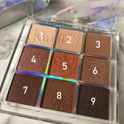 クォーツ 9色アイシャドウパレット(ドリームランドアイシャドウ)/ZEESEA/アイシャドウパレットを使ったクチコミ(4枚目)