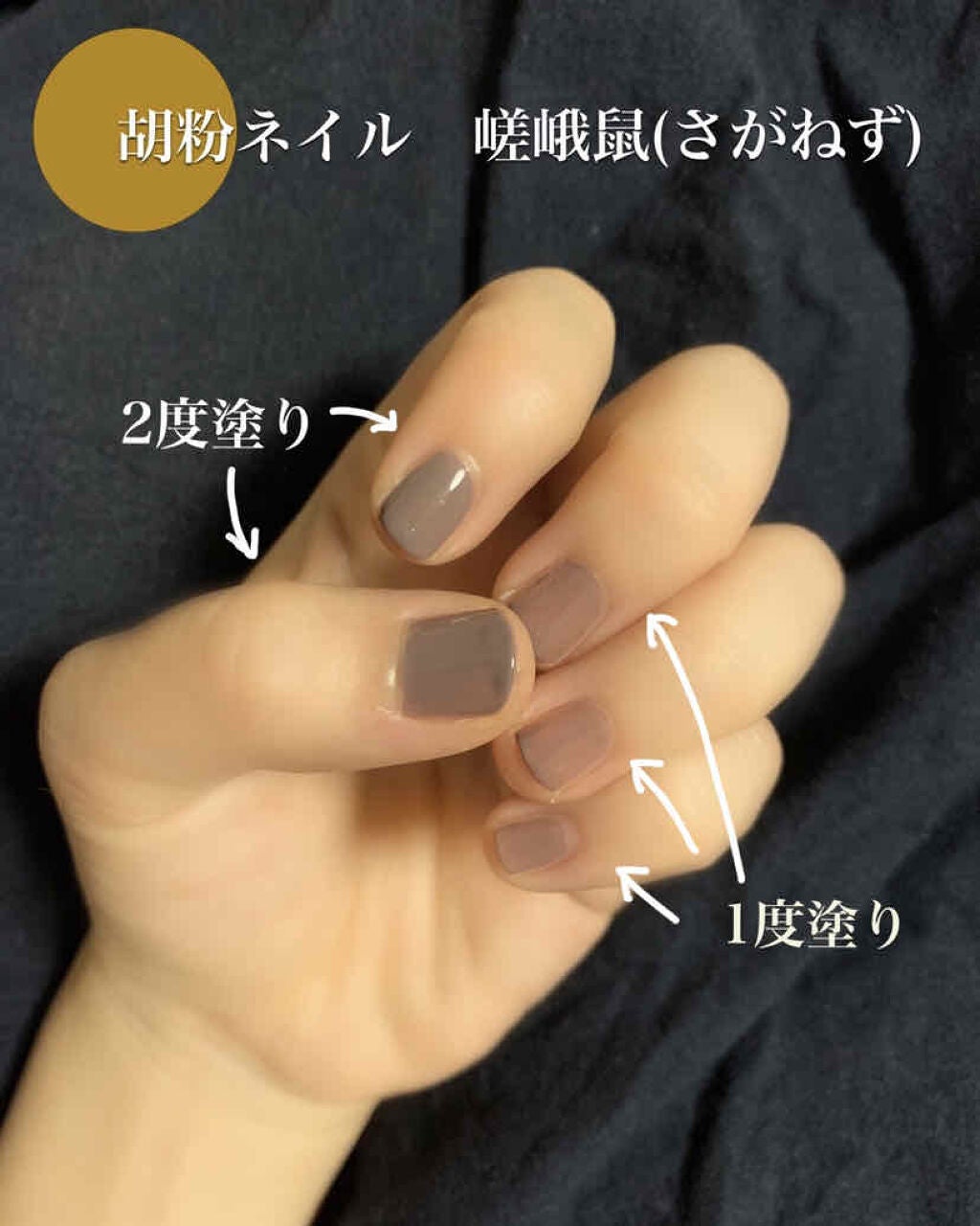 胡粉ネイル 和色シリーズ/上羽絵惣/マニキュアを使ったクチコミ(2枚目)