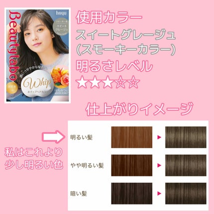 ホイップヘアカラー/ビューティラボ/ヘアカラーを使ったクチコミ(2枚目)