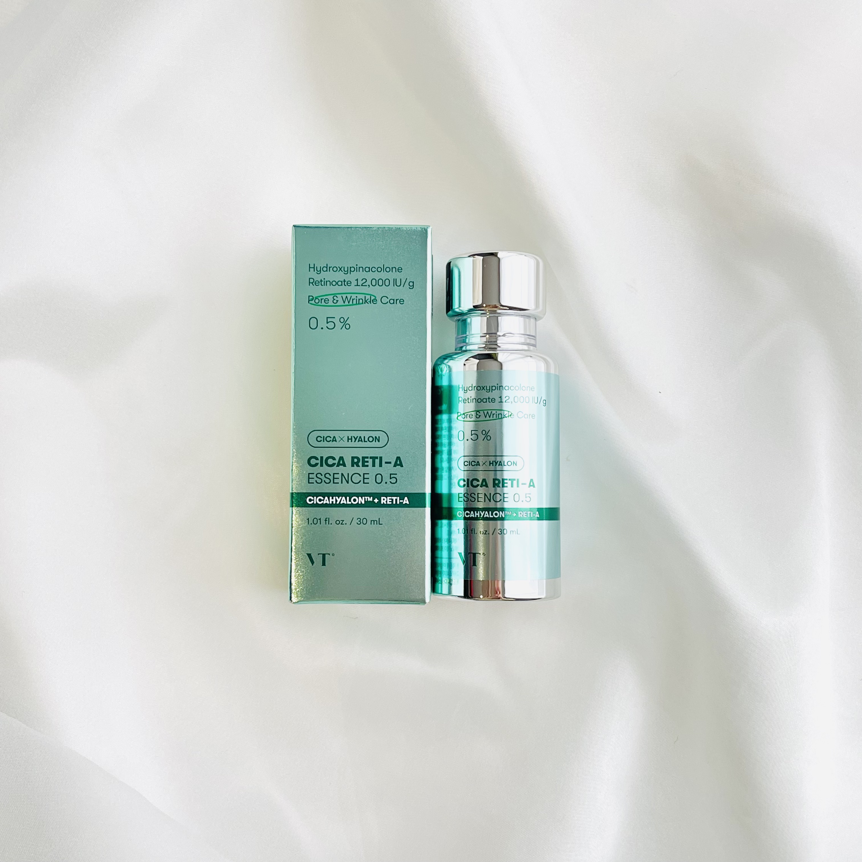 VT シカレチA エッセンス0.5のクチコミ「お肌に合わせて選べる3つのレベル♪ 0.3・0.5・0.7の3種類で、私が使用したのはちょうど.....」（1枚目）