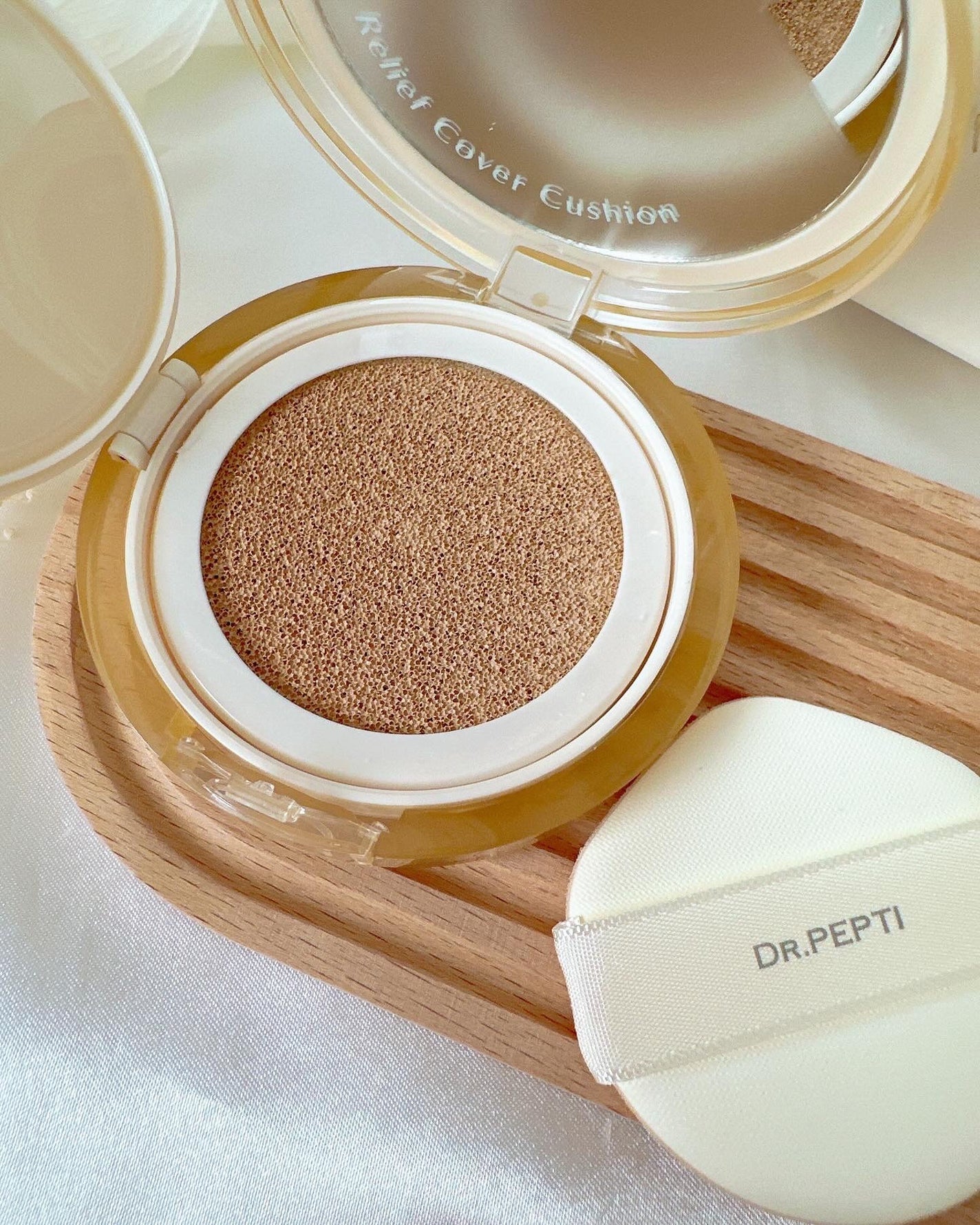 センテラリリーフカバークッション/DR.PEPTI/クッションファンデーションを使ったクチコミ(4枚目)