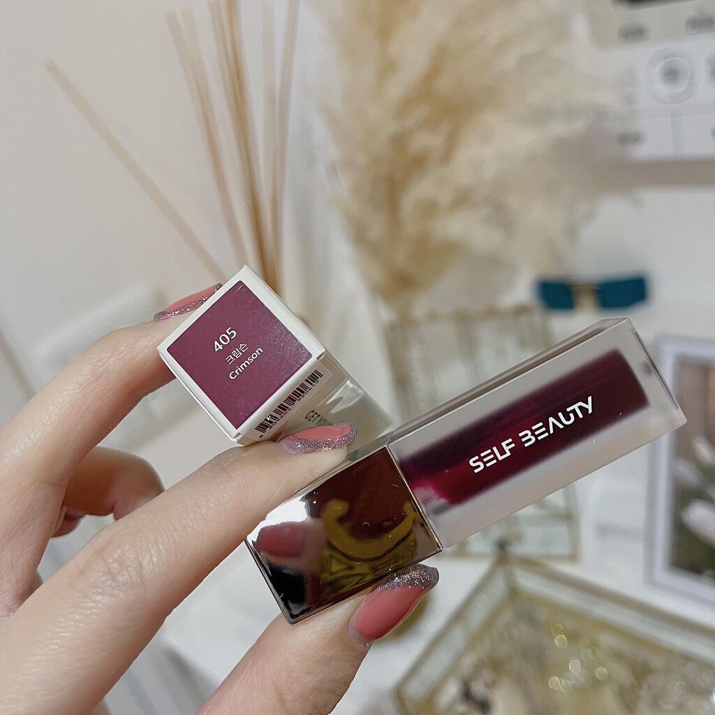GLOSSY LIP TINT/SELF BEAUTY/口紅を使ったクチコミ（2枚目）