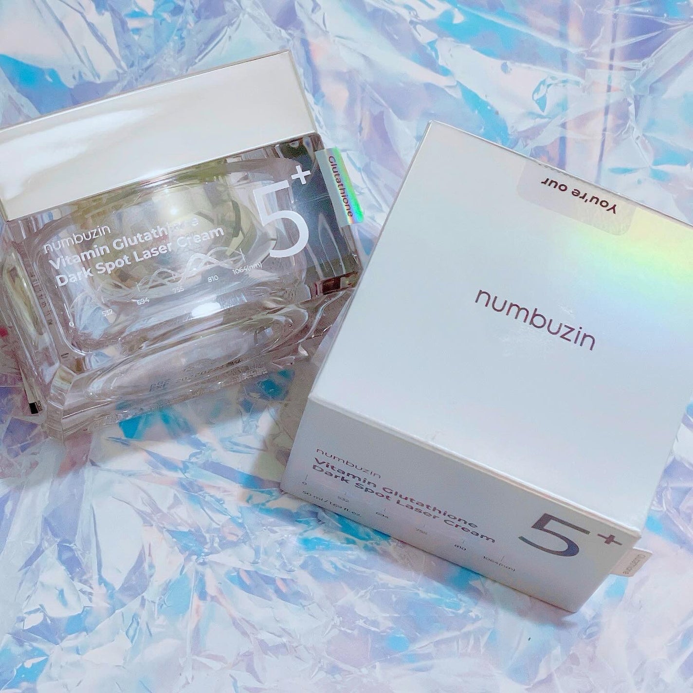 5番 白玉グルタチオンCメラゼロクリーム/numbuzin/フェイスクリームを使ったクチコミ(1枚目)