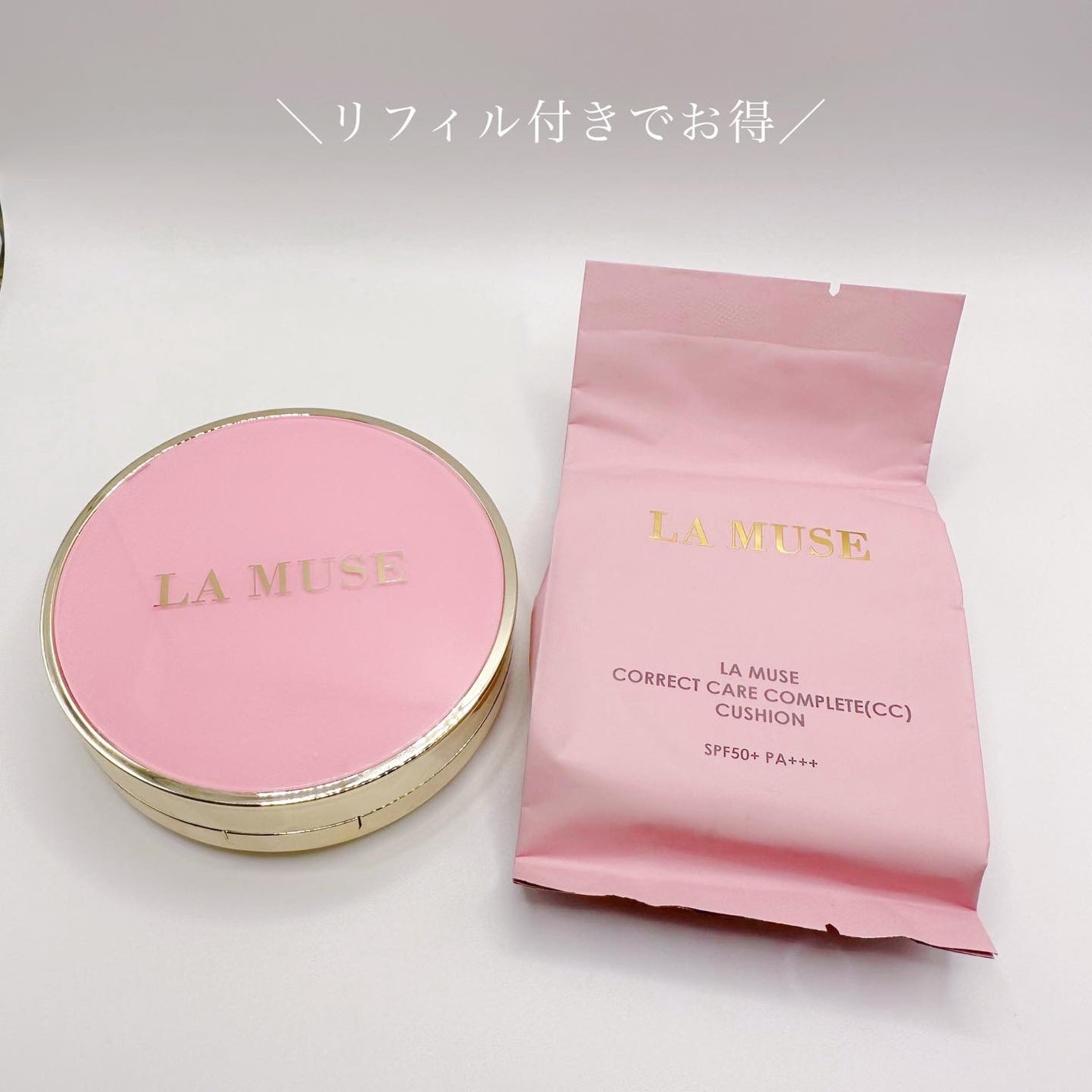 CORRECT CARE COMPLETE CC CUSHION/ラミューズ/クッションファンデーションを使ったクチコミ(3枚目)