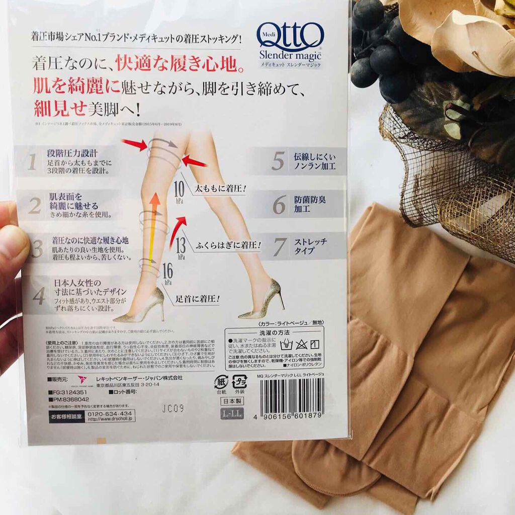 スレンダーマジック ストッキング/メディキュット/着圧ソックス・レギンスを使ったクチコミ(2枚目)