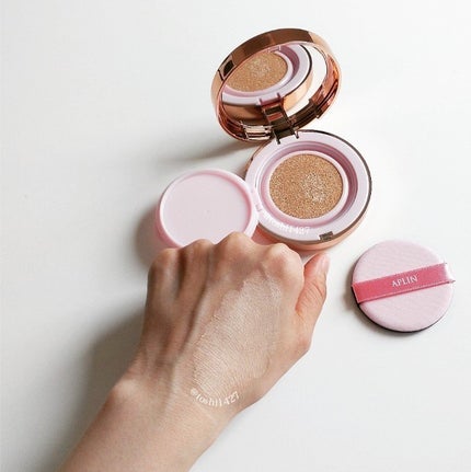 ピンクティーツリーカバーアップグロウクッション/APLIN/クッションファンデーションを使ったクチコミ(5枚目)