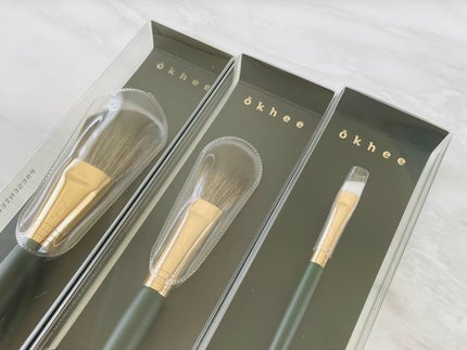 okhee フェイスパウダーブラシ/SOOA DOR/メイクブラシを使ったクチコミ(4枚目)