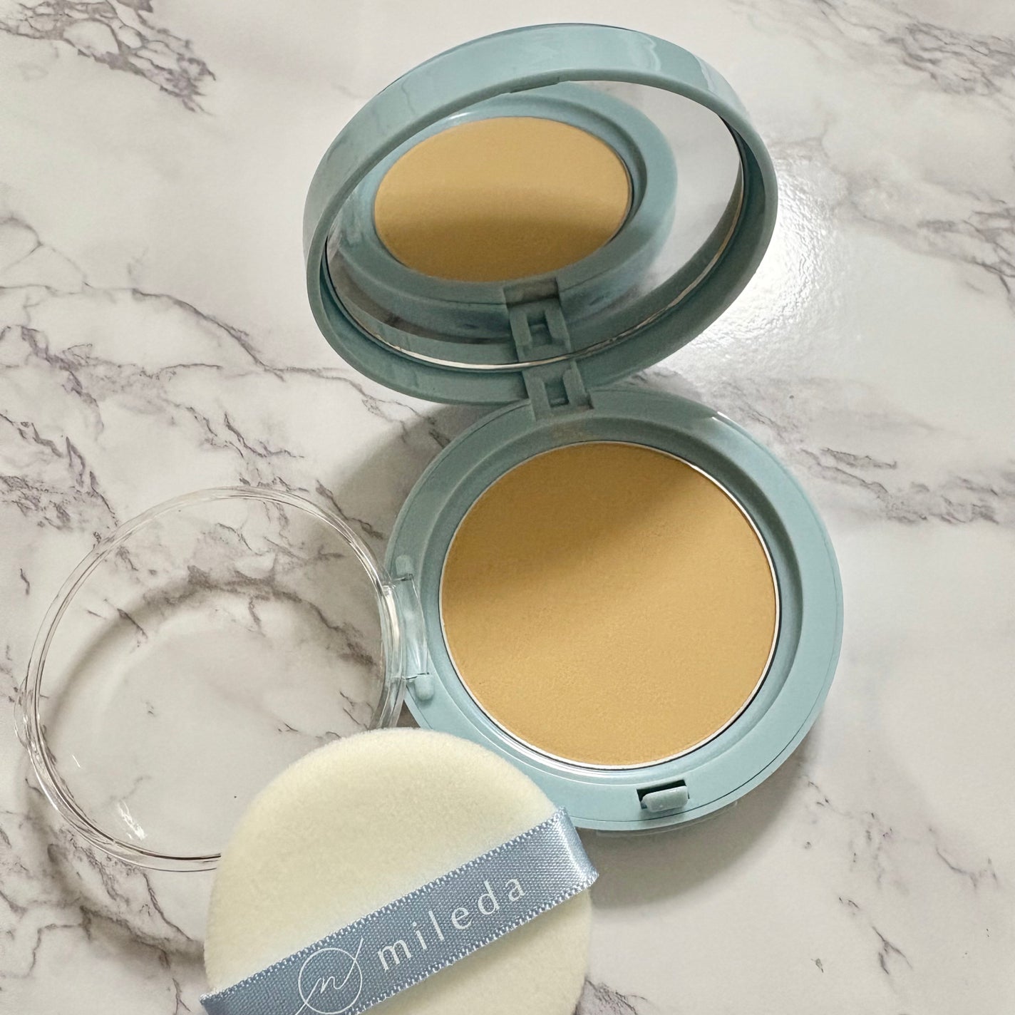 スムースフィットファンデーション/mileda/パウダーファンデーションを使ったクチコミ(2枚目)